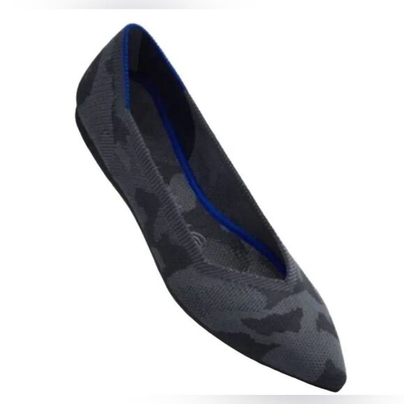 Rothy's The Point Dark Camo Grey Size 9 Wide - Picture 2 of 7